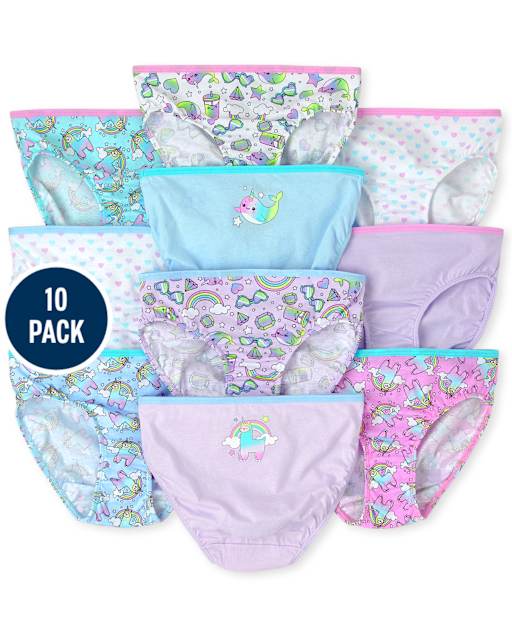 Girls Crittercorn Underwear 10-Pack