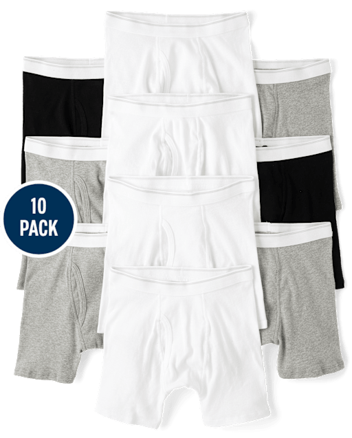 Boys Boxer Brief Underwear 10-Pack