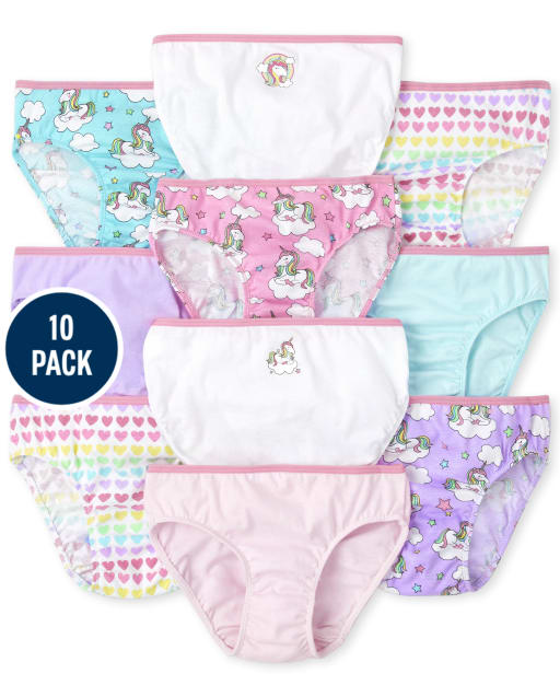 Girls Unicorn Underwear 10-Pack