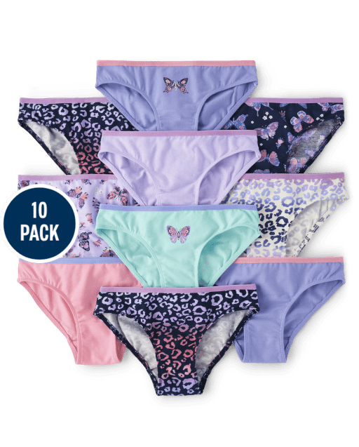 Girls Butterfly Bikinis 10-Pack