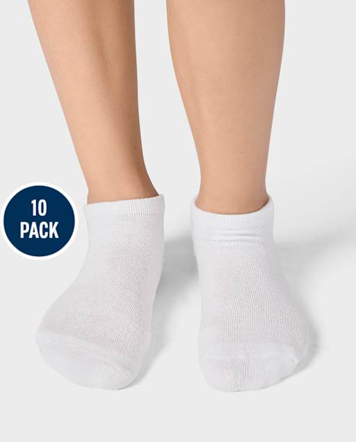 Kids Cushioned Ankle Socks 10-Pack