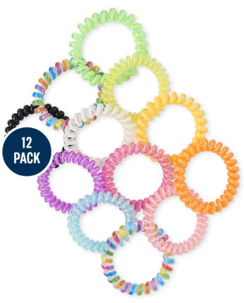 Girls Rainbow Coil Bracelet 12-Pack