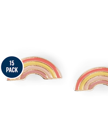 Lot de 15 boucles d'oreilles étoiles pour filles