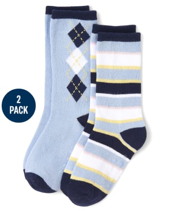 Todos Entre Sin personal Paquete de 2 calcetines Argyle para niños - Jubileo de primavera | Gymboree  - MULTI CLR
