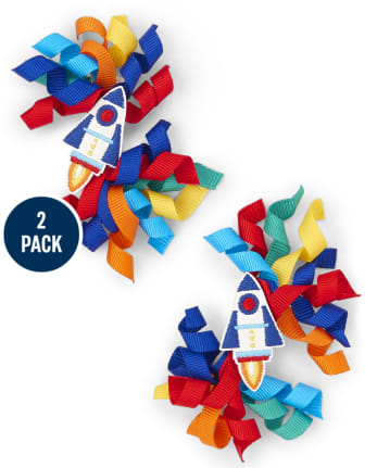 Girls Curly Hair Clips - Future Astronaut