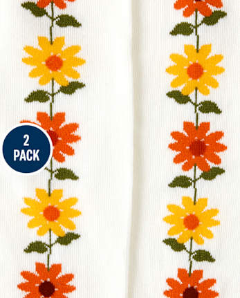 Pack de 2 medias de girasol para niña - Harvest