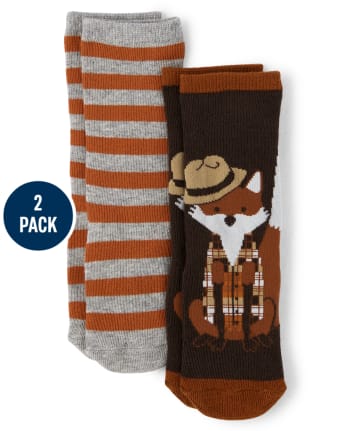 Pack de 2 calcetines Fox Crew para niños - Cosecha