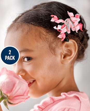 Girls Ballet Curly Hair Clips - Prima Ballerina