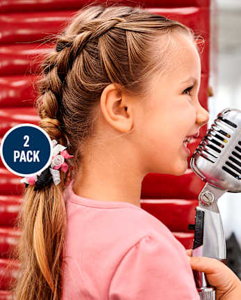 Girls Guitar Curly Hair Clips - Rock Academy