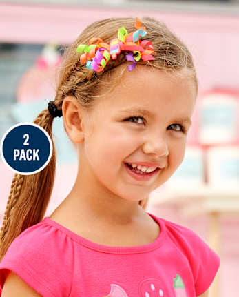Girls Popsicle Curly Hair Clips - Popsicle Party