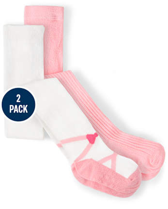 Girls Ballet Tights 2-Pack - Prima Ballerina