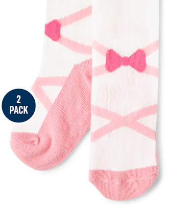 Girls Ballet Tights 2-Pack - Prima Ballerina