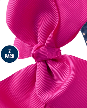 Girls Bow Headband 2-Pack - Uniform