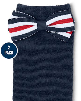 Girls Knee Socks 2-Pack - Uniform