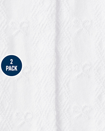 Pack de 2 mallas con lazo Niña Pointelle - Uniforme