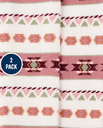 Girls Floral Tights 2-Pack - County Fair