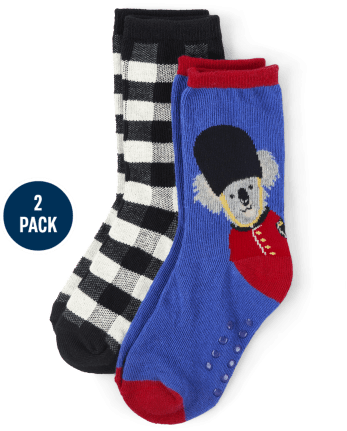 Lot de 2 paires de chaussettes Trolley Crew pour garçons - London Calling