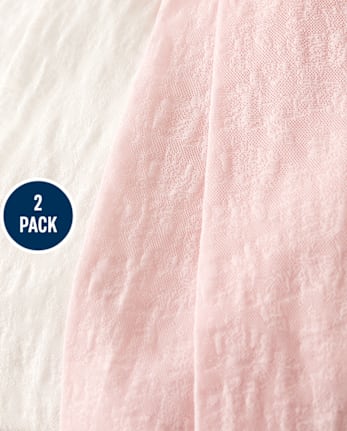 Girls Lace Tights 2-Pack - Time for Tea