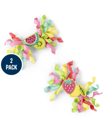 Pinzas para el cabello rizado de frutas para niñas - Fruta festiva