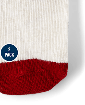 Paquete de 2 calcetines navideños para niños - Cabina de Navidad