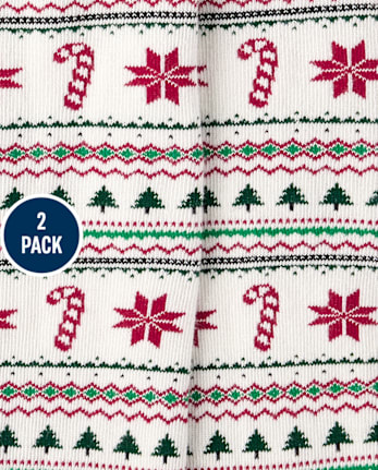 Girls Christmas Tights 2-Pack - Holiday Express