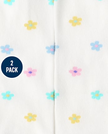 Girls Easter Tights 2-Pack - Garden Party