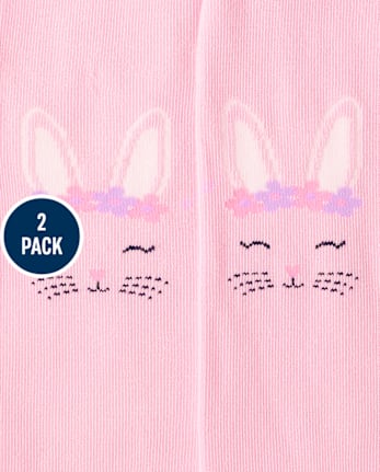 Girls Easter Tights 2-Pack - Garden Party