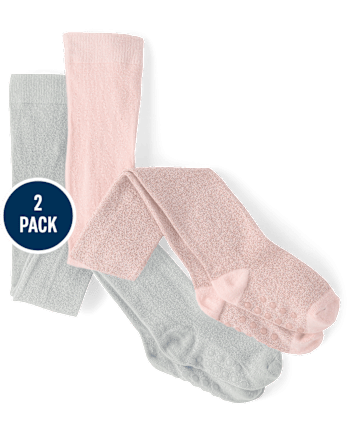 Girls Metallic Tights 2-Pack - On Pointe