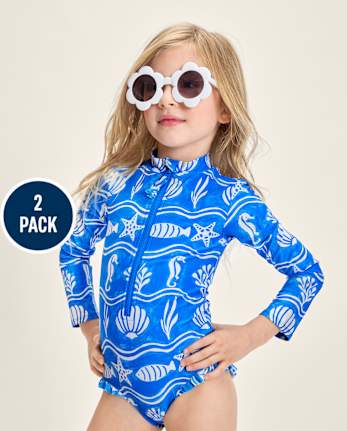 Girls Floral Bow Sunglasses 2-Piece Accessory Set - Swim Shop