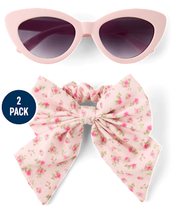 Girl Floral Sunglasses 2-Piece Accessory Set - Swim Shop
