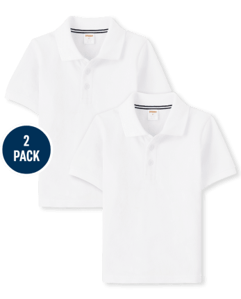 Boys Stain Resistant Polo 2-Pack - Uniform