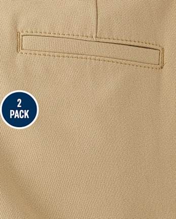 Boys Quick Dry Chino Pants 2-Pack - Uniform
