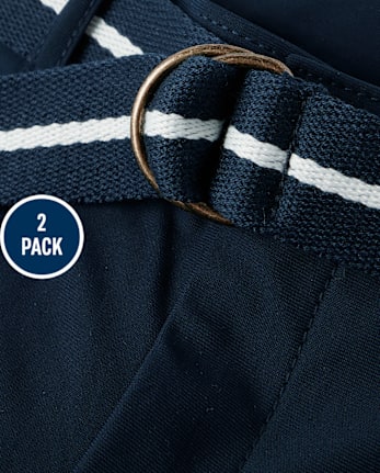 Boys Quick Dry Chino Pants 2-Pack - Uniform