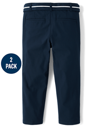 Boys Quick Dry Chino Pants 2-Pack - Uniform