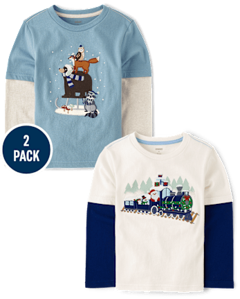 Boys xmas tops deals