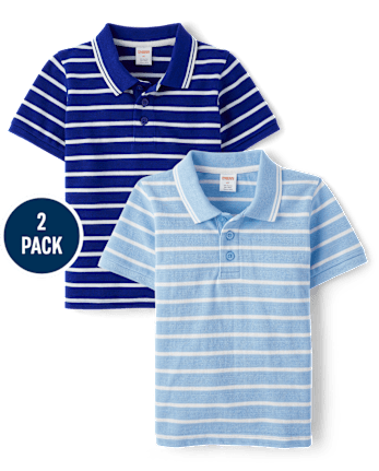Boys Striped Polo 2-Pack - Little Essentials