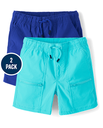 Boys Quick Dry Pull On Shorts 2-Pack - Little Essentials