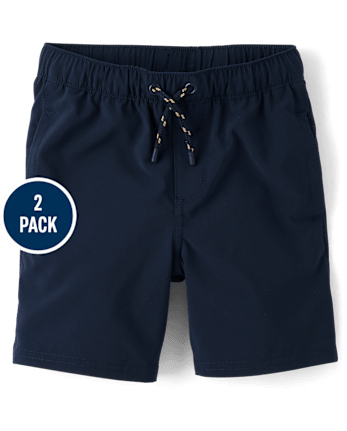 Boys Quick Dry Jogger Shorts 2-Pack - Uniform
