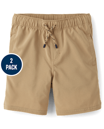 Boys Quick Dry Jogger Shorts 2-Pack - Uniform