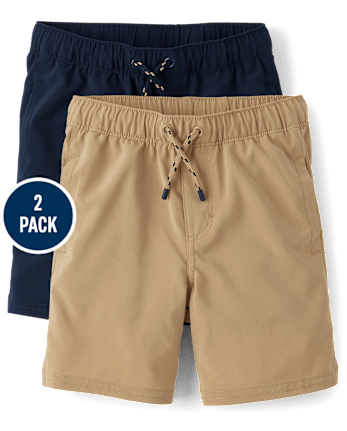 Boys Quick Dry Jogger Shorts 2-Pack - Uniform
