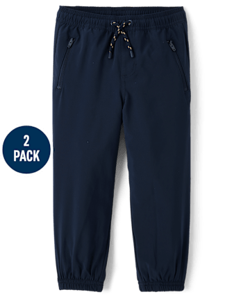Boys Quick Dry Jogger Pants 2-Pack - Uniform