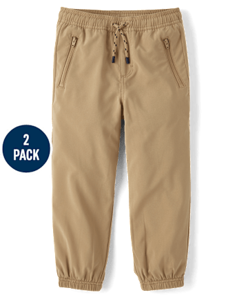 Boys Quick Dry Jogger Pants 2-Pack - Uniform