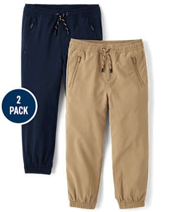 Boys Quick Dry Jogger Pants 2-Pack - Uniform