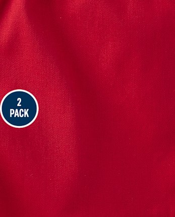 Girls Ruffle Pull On Shorts 2-Pack - Little Essentials