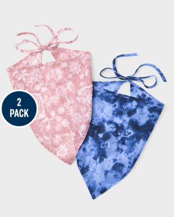 Paquete de 2 pañuelos para el cabello para niñas preadolescentes