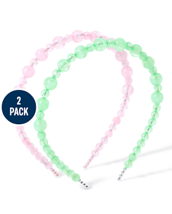 Tween Girls Beaded Headband 2-Pack