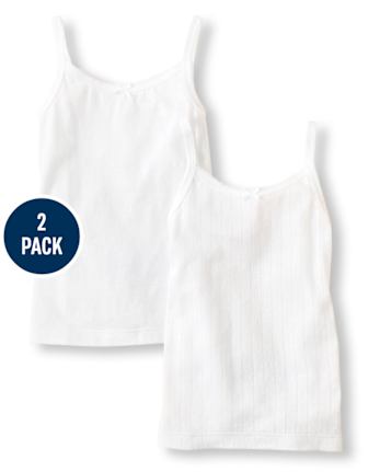 Girls Picot Trim Cami 2-Pack