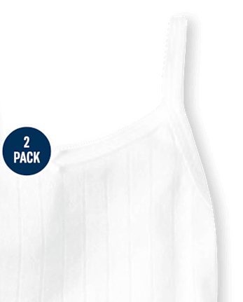 Lot de 2 caracos basiques à bordure picot pour fille