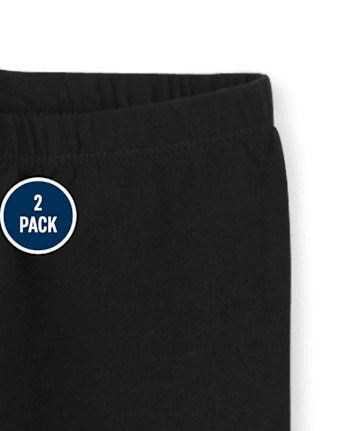 Pack de 2 leggings capri para niñas