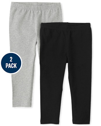 Pack de 2 leggings capri para niñas